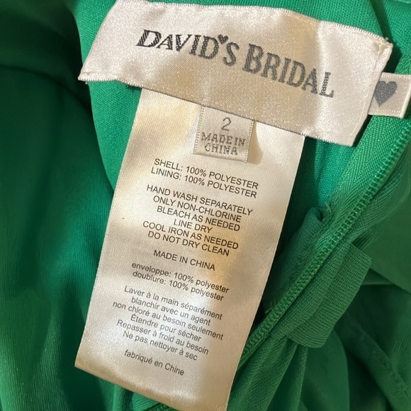 David’s Bridal NWT yoga style formal prom dress size 2 - Picture 11 of 14